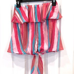 Pink Lily striped tank